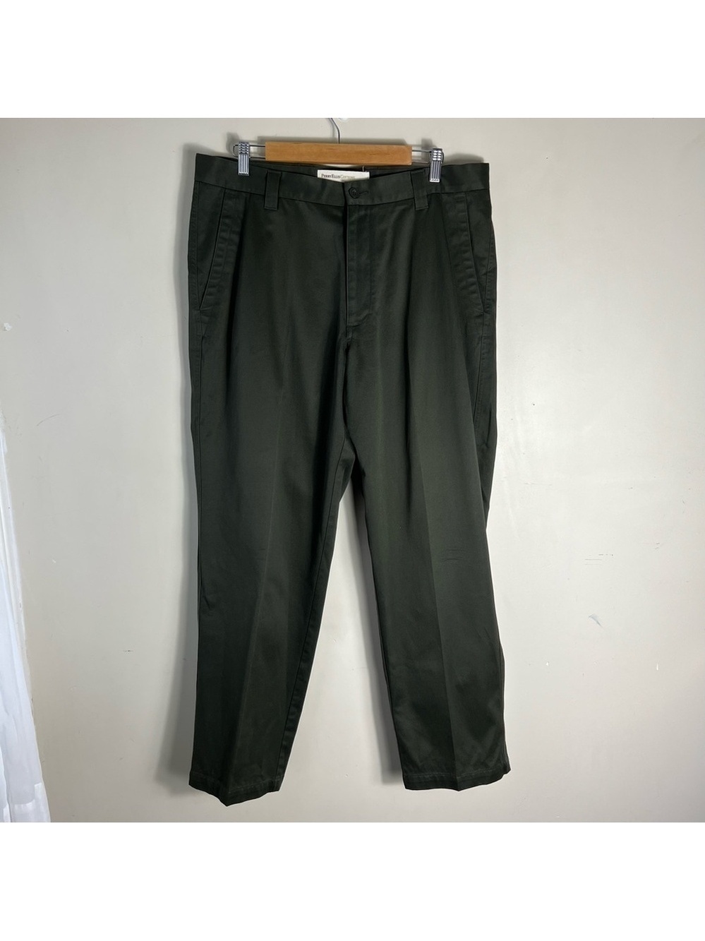 Parry Ellis Cotton Men’s Dark Green Trouser Pant Chino Casual Dressy Size 36/32
